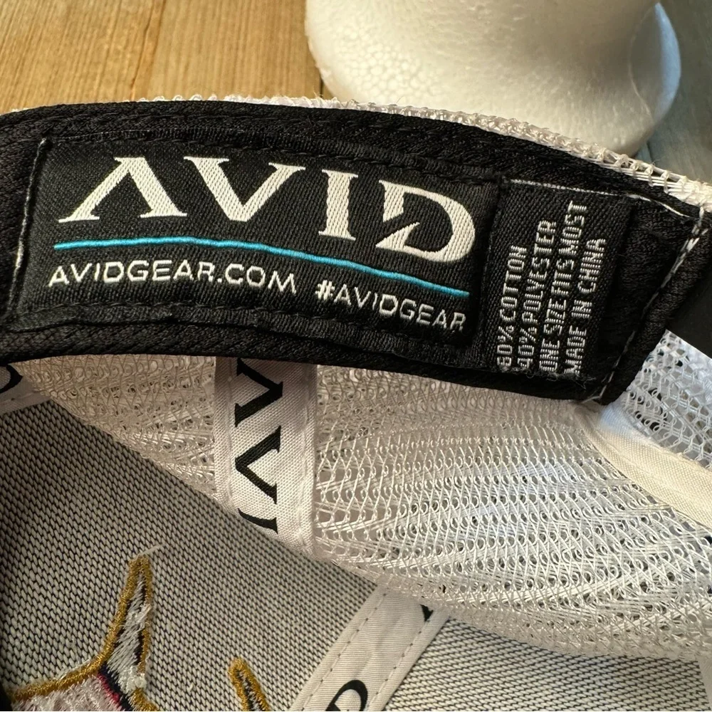 Avid Tuna Mericana Trucker Hat Black‎ w/ White Mesh American Flag Tuna